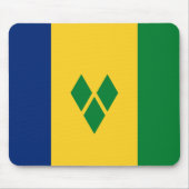 Saint Vincent Flag マウスパッド (正面)