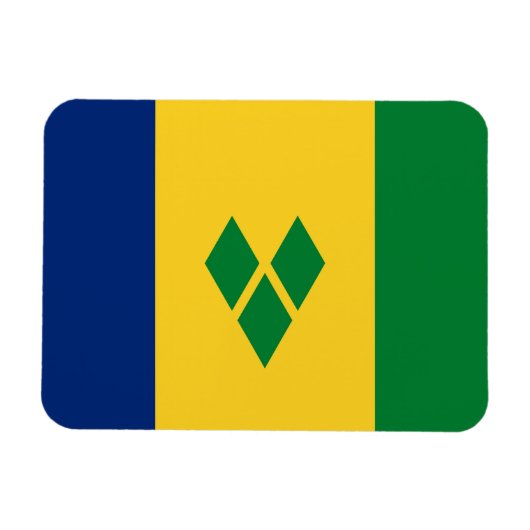 Saint Vincent Flag マグネット (横)