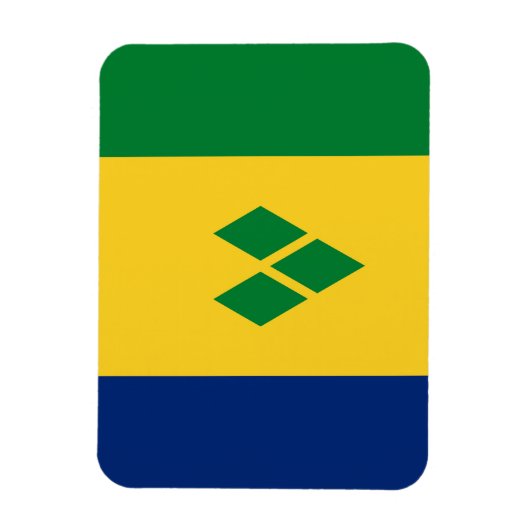Saint Vincent Flag マグネット (縦)