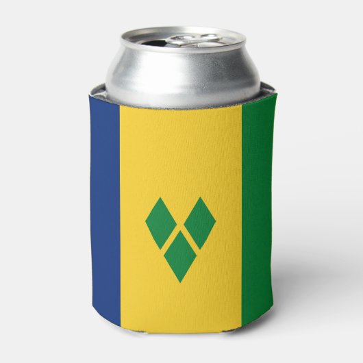 Saint Vincent Flag 缶クーラー (缶正面)