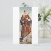 Saint Vincent of Saragossa Holy Card サンキューカード (スタンド正面)