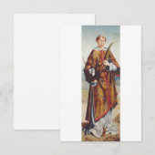 Saint Vincent of Saragossa Holy Card サンキューカード (正面/裏面)