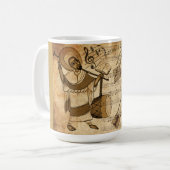 Saint Yared & The Ethiopian Music Instrument コーヒーマグカップ (正面左)