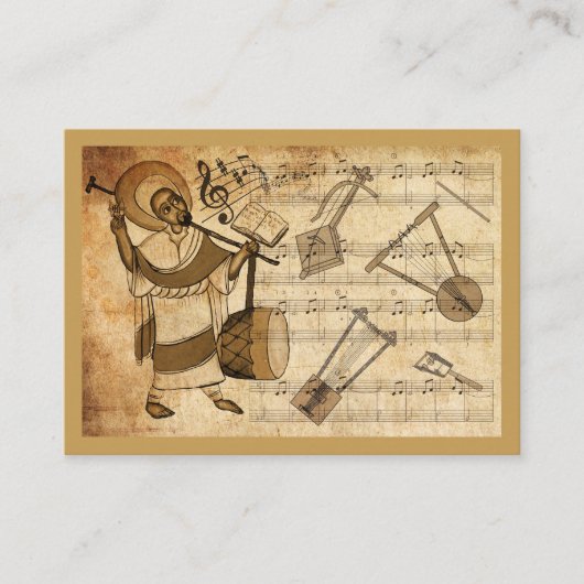 Saint Yared & The Ethiopian Music Instrument 名刺 (正面)
