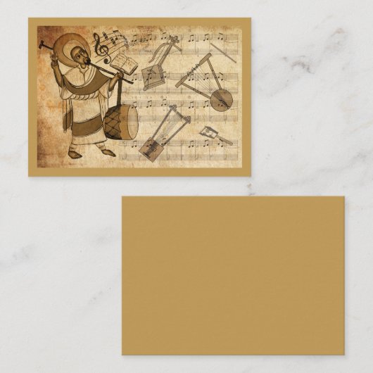 Saint Yared & The Ethiopian Music Instrument 名刺 (正面/裏面)