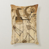 Saint Yared & The Ethiopian Music Instruments アクセントクッション (正面(垂直))