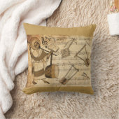 Saint Yared & The Ethiopian Music Instruments クッション (ブランケット)