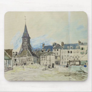 Sainteキャサリン、Honfleur 1864年の教会 マウスパッド