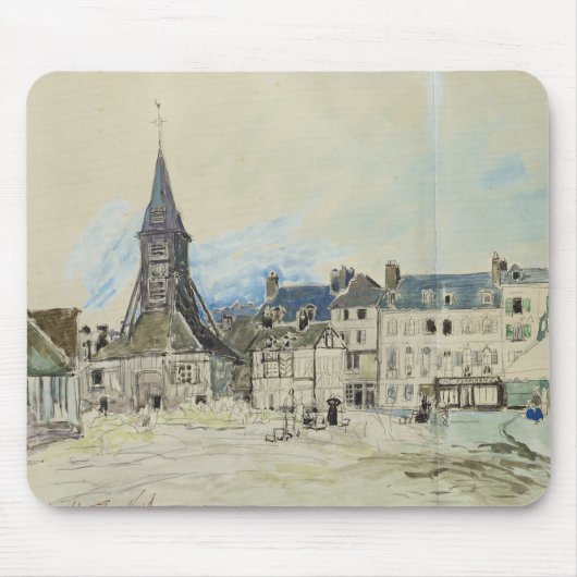Sainteキャサリン、Honfleur 1864年の教会 マウスパッド (正面)