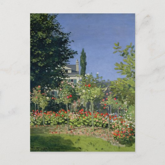 Sainte-Adresseのクロード・モネ|の花園 ポストカード (正面)