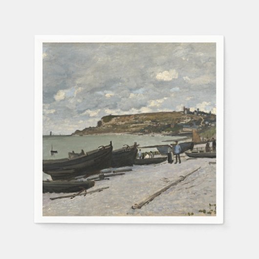 Sainte-Adresse by Monet – ボーツシークラウディスカイ スタンダードカクテルナプキン (正面)