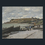 Sainte-Adresse by Monet – ボーツシークラウディスカイ フェイクキャンバスプリント<br><div class="desc">クロード絵画・モネによる印象派の風景 – クラシック最高傑作 – クロード・モネの印象派のシリー絵画ズ – Sainte-Adresse</div>