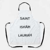 #SAINTISHAHLAURAH エプロン (正面)