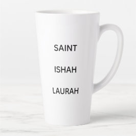 #SAINTISHAHLAURAH カフェラテマグ