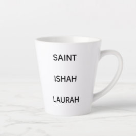 #SAINTISHAHLAURAH カフェラテマグ