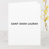#SAINTISHAHLAURAH カード (黄色い花)