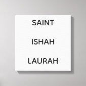 #SAINTISHAHLAURAH キャンバスプリント (正面)