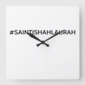 #SAINTISHAHLAURAH スクエア壁時計 (正面)