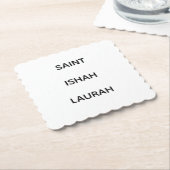 #SAINTISHAHLAURAH ペーパーコースター (アングル)