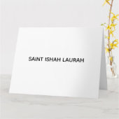 #SAINTISHAHLAURAH 横向き カード (黄色い花)