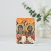 Saints Barsanuphius John the Prophet Prayer Card プレイスカード (スタンド正面)
