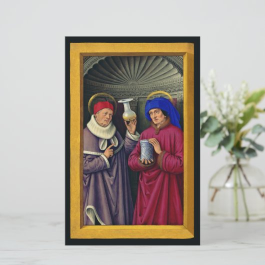 Saints CosmoとDamian by Jean Bourdichon (スタンド正面)