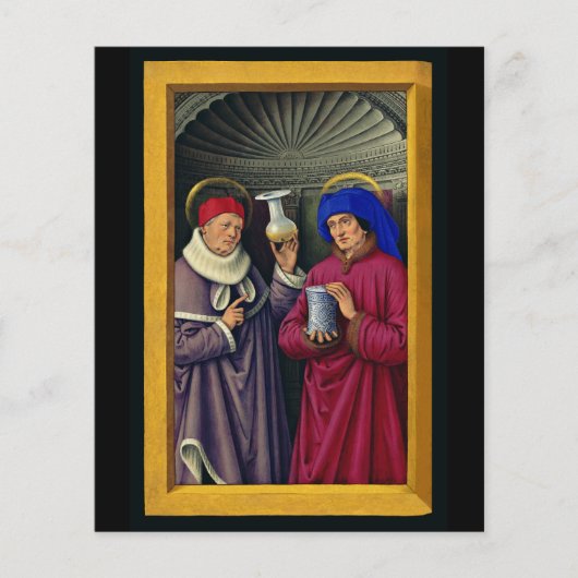 Saints CosmoとDamian by Jean Bourdichon (正面)