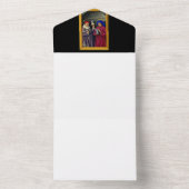 Saints CosmoとDamian by Jean Bourdichon オールインワン招待状 (内側)