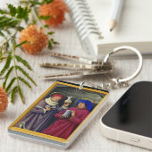 Saints CosmoとDamian by Jean Bourdichon キーホルダー (正面右)