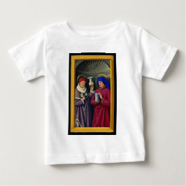Saints CosmoとDamian by Jean Bourdichon ベビーTシャツ