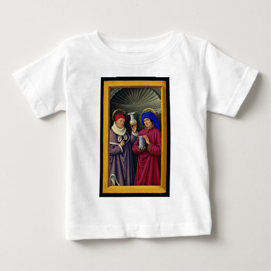 Saints CosmoとDamian by Jean Bourdichon ベビーTシャツ (正面)