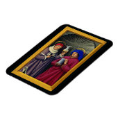 Saints CosmoとDamian by Jean Bourdichon マグネット (左側)