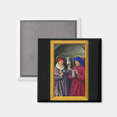 Saints CosmoとDamian by Jean Bourdichon マグネット (正面/裏面)