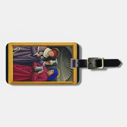 Saints CosmoとDamian by Jean Bourdichon ラゲッジタグ (正面横)