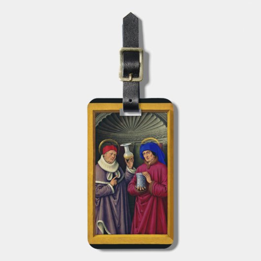 Saints CosmoとDamian by Jean Bourdichon ラゲッジタグ (正面縦)