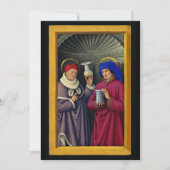 Saints CosmoとDamian by Jean Bourdichon 招待状 (正面)