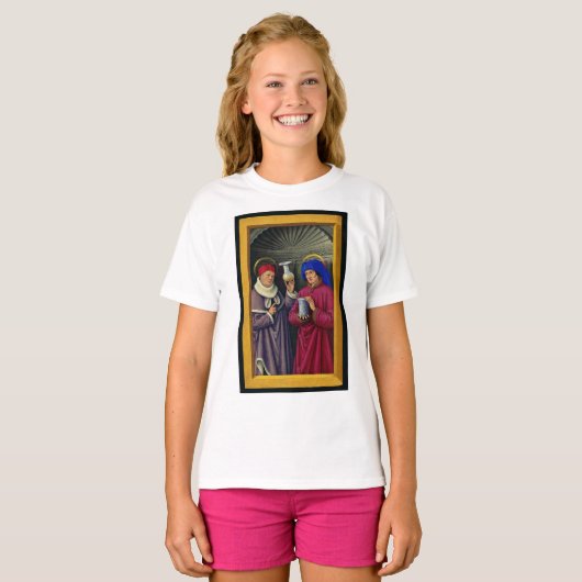 Saints CosmoとDamian by Jean Bourdichon Tシャツ (正面フル)