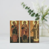 Saints Gurias, Samonas and Abibus Martyrs Icon     ポストカード (スタンド正面)