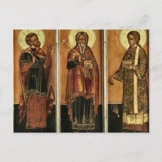 Saints Gurias, Samonas and Abibus Martyrs Icon     ポストカード (正面)