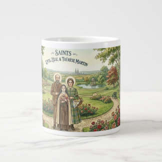 Saints Louis, Zelie & Therese Martin ジャンボコーヒーマグカップ