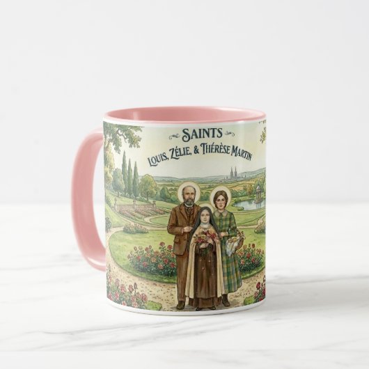 Saints Louis, Zelie & Therese Martin マグカップ (正面左)