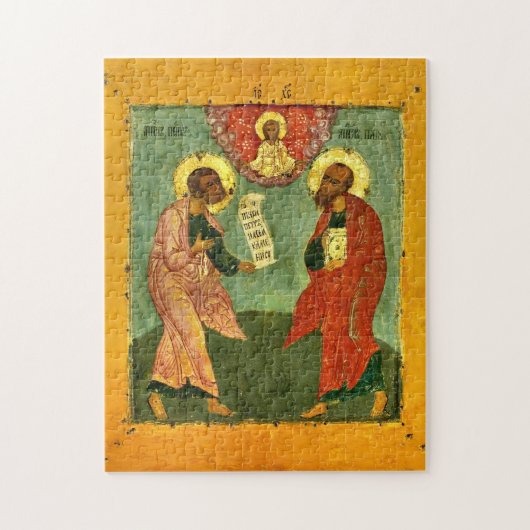Saints Peter and Paul Orthodox Christian Icon ジグソーパズル (縦)