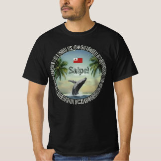 Saipe Tonga Eua whale off grid Pacific island Tシャツ