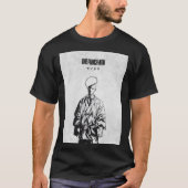 Saitama Manga Style Monochrome Poster Tシャツ (正面)