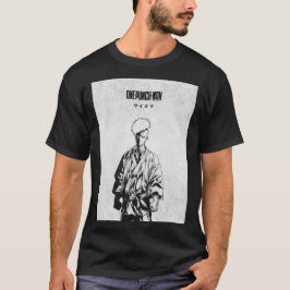 Saitama Manga Style Monochrome Poster Tシャツ