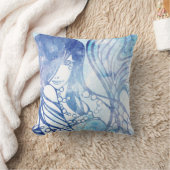 SajuArtの禅の"真珠の人魚"の枕 クッション (ブランケット)