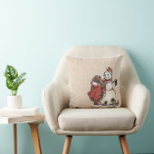 SajuArtZenの"冬の友人"の枕 クッション (椅子)