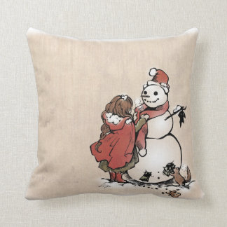 SajuArtZenの"冬の友人"の枕 クッション