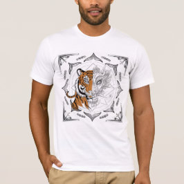 Sak Yant TigerがドラゴンTシャツに変形 Tシャツ