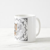 Sak Yant Tigerドラゴンマグに変形 コーヒーマグカップ (正面右)